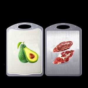 2019Nuevo producto Cocina <span class=keywords><strong>de</strong></span> calidad alimentaria 304 Acero inoxidable <span class=keywords><strong>Tabla</strong></span> <span class=keywords><strong>de</strong></span> cortar <span class=keywords><strong>de</strong></span> metal y PP Fruta Verdura <span class=keywords><strong>Carne</strong></span> Picadora - Product Image 1