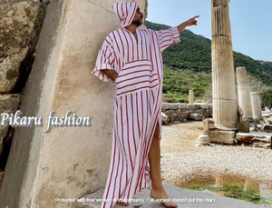 2023 Collection d'été de luxe pour hommes à manches longues imprimé caftan arabe musulman robe pour hommes - Product Image 2