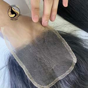 La Meilleure Qualité 4x4 Transparent HD Cuticule Alignés Vierge Remy Cheveux Humains Droite Simple Trame Lace Closure - Product Image 3