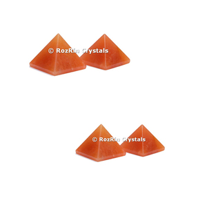 Pyramide de pierre précieuse pêche aventurine - Product Image 2