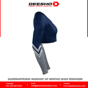 Vente en gros, uniformes de doublure de corps à col en V pour femmes personnalisables, tenue de pom-pom girl imprimée avec logo personnalisé pour adultes - Product Image 5