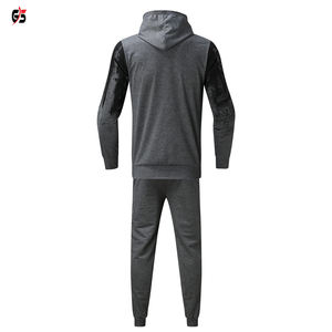 Chándal con capucha para hombre, conjunto de pantalones de jogging, traje de sudor, ropa de invierno de forro polar de poliéster, estampado personalizado, último diseño OEM - Product Image 3