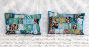 Taie d'oreiller décorative Vintage indien fait à la main, taie d'oreiller décorative colorée - Product Image 6