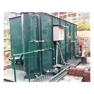 Usines de traitement des eaux usées d'hôtel, moteur PLC, boîte de vitesses, réservoir sous pression pour le traitement des eaux usées écologiques, technologie MBBR, 1 an - Product Image 1