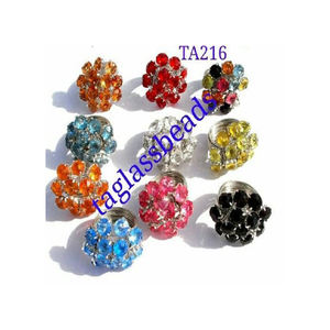<b>Top</b> Sale of Glass Beads <b>Ring</b> Factory Direct Supply <b>Finger</b> Wear Glass <b>Ring</b> for Engagement Available at Latest Market Price - Product Image 1