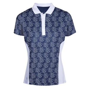 2025 mujeres personalizadas para Polos de algodón estampado sublimado estilo informal con tejido de punto diseño su propio logotipo de color - Product Image 2