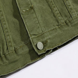 Veste en Jean Denim de coton Polyester pour hommes, personnalisée, stylée, Hip-Hop, décontracté - Product Image 5