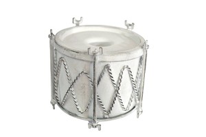 Mesa tie edredón tinte consolador tiedye cubierta edredón-dormitorio decoración de Metal de la vela de hierro tambor mejor venta de decoración de Navidad vela titular de la Decoración de casa de hierro blanco vela tambores - Product Image 2