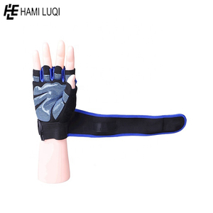 Gants d'entraînement professionnels, noirs, pour la gymnastique, musculation, haltérophilie, sangles de poignée, vente en gros - Product Image 4