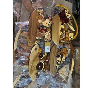 Neko — artisanat en bois atiste, suspension murale en bois, cadeau, 99 - Product Image 5