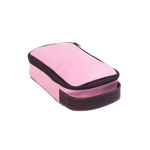 Nueva llegada de color rosa Lona de la mejor calidad con provisión para sujetar accesorios de maquillaje y con cierre de cremallera al mejor precio - Product Image 1