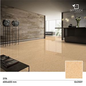 Carreaux de sol en porcelaine polie Browns Carreau de sol en céramique pour salle de bain en marbre Onyx pour restaurant 600x600mm Inde - Product Image 2