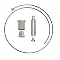 Kit de suspension de câble réglable pour lumière LED linéaire et signalisation d'affiches pour le bureau et l'hôtel