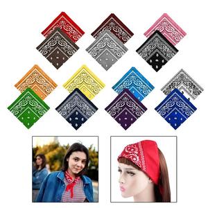 Custom Organic Cotton 100% Square Head <b>Bandana</b> Scarf Digital Fashion handmade Women <b>Men</b> Baby Wholesale Scarves - Product Image 4
