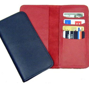 Couverture en cuir pour damier, nouvel arrivage de, rouge et bleu, avec plusieurs fentes de cartes - Product Image 1