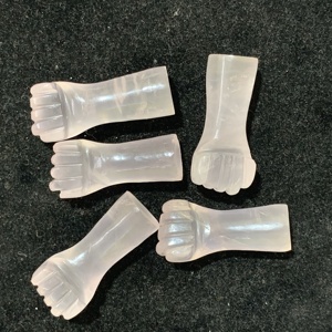 Pierres précieuses de quartz rose sculptées en vrac faites à la main pierres de sculpture humaines roses naturelles avec certificat IGI quantité minimale de commande 100 pièces - Product Image 6