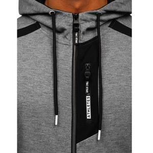 Sweat à capuche à manches longues Hip Hop personnalisé grande taille pour hommes noir dessin animé Western pull avec impression de sweat-shirt personnalisée à la mode - Product Image 2