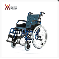 Rueda trasera de 24 pulgadas para Hospital, silla de mano médica, plegable, ligera, Manual, para personas mayores y discapacitados