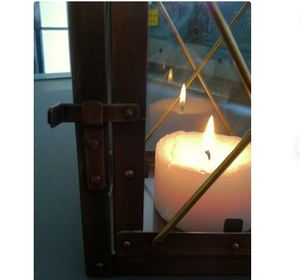 Timeless <b>Copper</b> Metal <b>Lantern</b> With Classic Design Perfect For Sophisticated Indoor Outdoor Decoration - Product Image 2