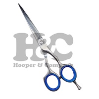 Ciseaux de coiffure professionnels noirs japonais pour barbier, droitiers, droits, tranchants, en acier inoxydable, 6 pouces, haute qualité, pour effilage