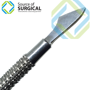 Empujador de Cutículas Profesional con Cabezas de Acero Inoxidable Duraderas, Apertura de Mandíbula Ancha, Punta de Cuchilla Afilada, Cuchilla Recta para Dedos - Product Image 1