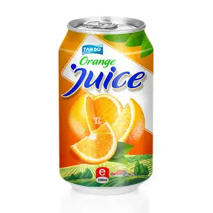 Tangerine juice drink - Fruit Juice - OEM in Private Label - 330ml Canned Best Quality and Price