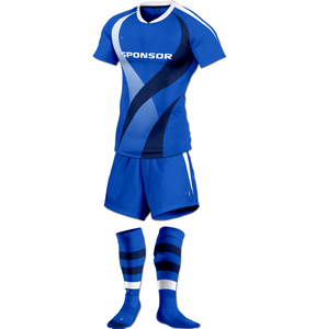 Conjuntos de uniformes de rugby personalizados 100% poliéster, característica transpirable con logotipo de sublimación e impresión de números - Product Image 1