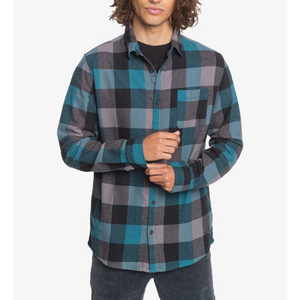เสื้อเชิ้ตแขนยาวลายหมากรุก,เสื้อลำลองสำหรับผู้ชายแบบติดกระดุม - Product Image 1