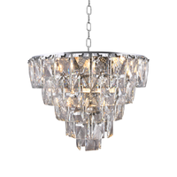 Lustre LED suspendu en cristal K9 au design moderne, produit de luxe, luminaire décoratif d'intérieur, idéal pour une salle à manger