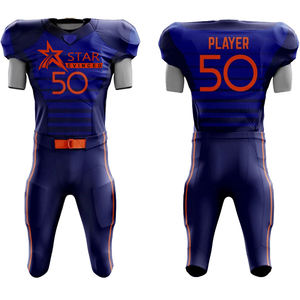 Nouveau 2024 Haute Qualité Adultes Jeunes Sublimation Gridiron Football Américain Uniforme Jersey Shorts avec coussinets avec logo Personnalisé - Product Image 2