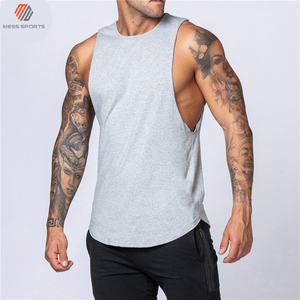 Men's White Sleeveless Tank Top <b>Do</b> <b>The</b> <b>Work</b> Print Cotton O-Neck Casual Muscle Shirt Breathable Fitness Wear - Product Image 3