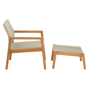 Ensemble de chaises et table en rotin modernes pour conversation en plein air, pour jardin - Product Image 4