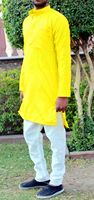 Magnifiquement conçu élégant hommes Kurta pyjama ensemble indien traditionnel robe de mariée concepteur manches longues droit Kurta pyjama