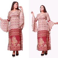 Robe d'été maxi en soie pour femmes, vêtements de plage, à volants longs, vente en gros