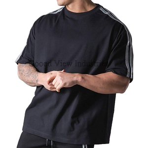 Camiseta lisa de gran tamaño para hombre, ropa de alta calidad, venta al por mayor - Product Image 5