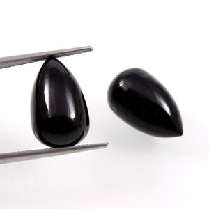 ราคาขายส่งธรรมชาตินิลสีดำหลวมเรียบวาง Briolette พลอยปรับเทียบขนาด11X18มิลลิเมตรสำหรับการทำเครื่องประดับ - Product Image 3