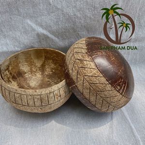 Wholesale <b>Coconut</b> <b>Shell</b> Bowl From Vietnam Custom Logo for Camping - Product Image 2