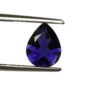Prix d'usine en gros de haute qualité 8X12mm taille poire pierre précieuse naturelle Iolite pierre à facettes en vrac par carat certifié IGI - Product Image 3
