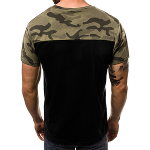 Summer Fashion Men's T Shirt Casual <b>Patchwork</b> Short Sleeve T Shirt Mens Clothing Trend Casual Slim Fit Hip-Hop <b>Top</b> Tees Custom - Product Image 2