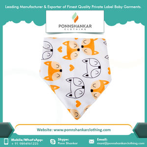 Bavoirs Bandana pour fille, bavettes imprimées numériques, meilleure qualité, pour nouveau-né, bébé en bas âge, 100% - Product Image 5