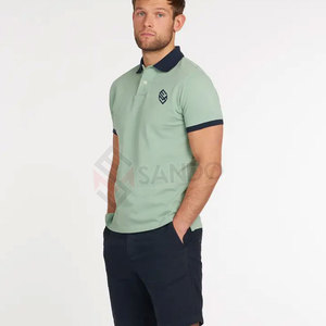 Camiseta de algodón personalizada para hombre, Polo clásico liso de manga corta, 2022 - Product Image 6