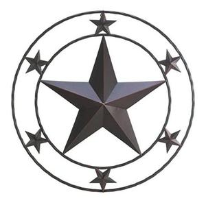 Estrella rústica tradicional decorativa, artículos de jardín para el hogar, hecha a mano, última pared, barata, venta al por mayor, Estrella rústica de Metal galvanizado - Product Image 1