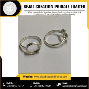 Anillo de plata esterlina 925 de alta calidad, hallazgos de joyería, increíble precio a granel para sus necesidades de artesanía - Product Image 2