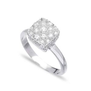 Bague en forme de coussin, bijou tendance pour femmes, fait à la main turque, en argent Sterling 925, vente en gros - Product Image 1