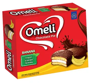 Omeli-Tarta recubierta de Chocolate, producto de alta calidad, hecho en Vietnam, OEM, a petición