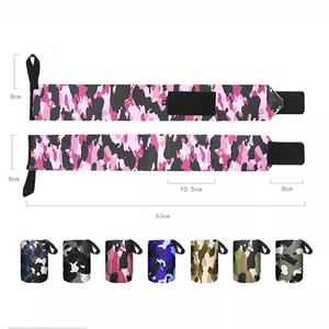 Envolturas de muñeca de levantamiento de pesas de nailon, Logo personalizado, calidad prémium - Product Image 5