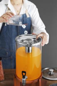 Nuevo <span class=keywords><strong>Dispensador</strong></span> de <span class=keywords><strong>Agua</strong></span> de Vidrio de Borosilicato de Grado Alimenticio de 10L con Grifo, <span class=keywords><strong>Dispensador</strong></span> Comercial de Jugos Fríos - Product Image 5