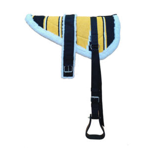 Y&Z Tapis de selle Bareback de qualité supérieure, nouveau design, en coton foncé, confortable, pour étriers western et sangle, fournitures équestres - Product Image 1