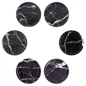 Posavasos de mármol decorativo de uso multifuncional para café, cóctel, taza de cerveza, posavasos de té de mármol, posavasos redondeado - Product Image 4