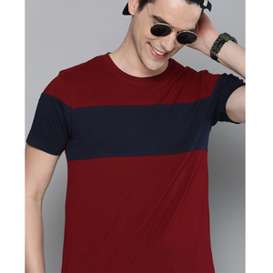 เสื้อยืดชายชายเสื้อโค้งมน ผ้าคอตตอนเจอร์ซีย์ ทรงเข้ารูป สตรีทแวร์ ฟิตเนส ลำลอง แฟชั่น - Product Image 1